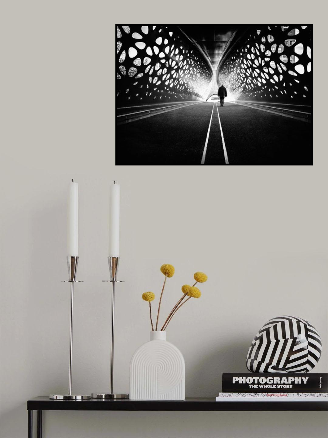 The boundary betweenl light and shadow is you Poster och Canvastavla