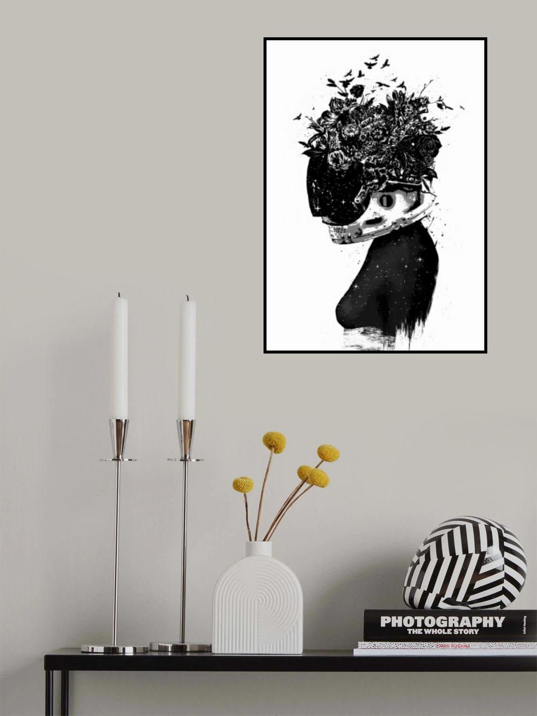 Astronaut girl Poster och Canvastavla