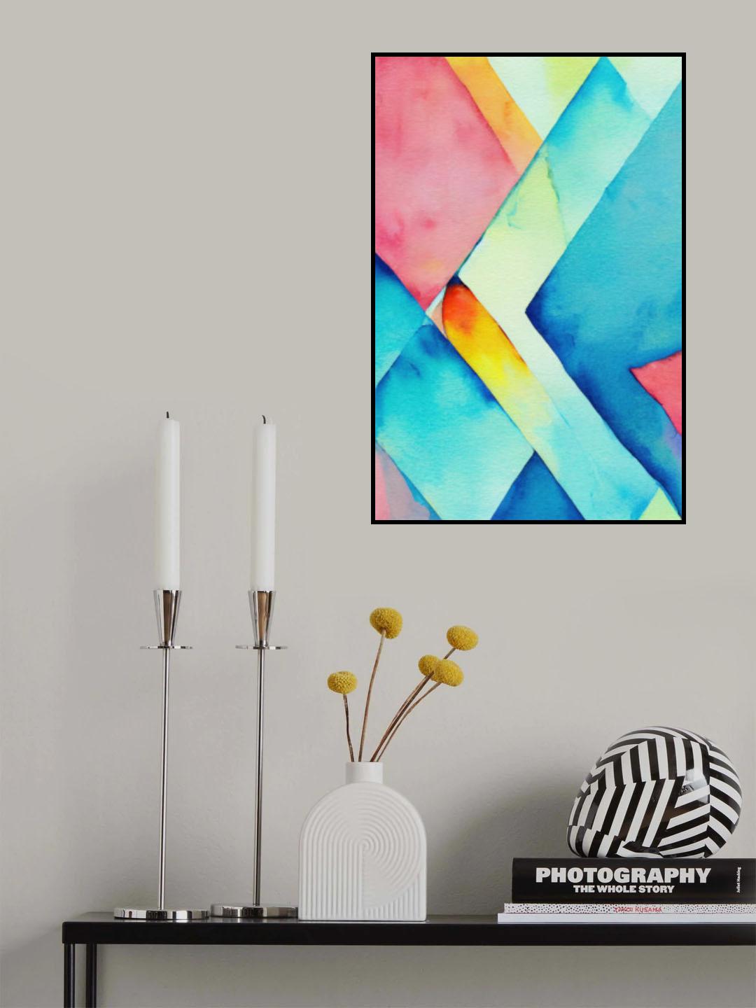 Nature Inspired Abstract Watercolor (Day 37) Poster och Canvastavla