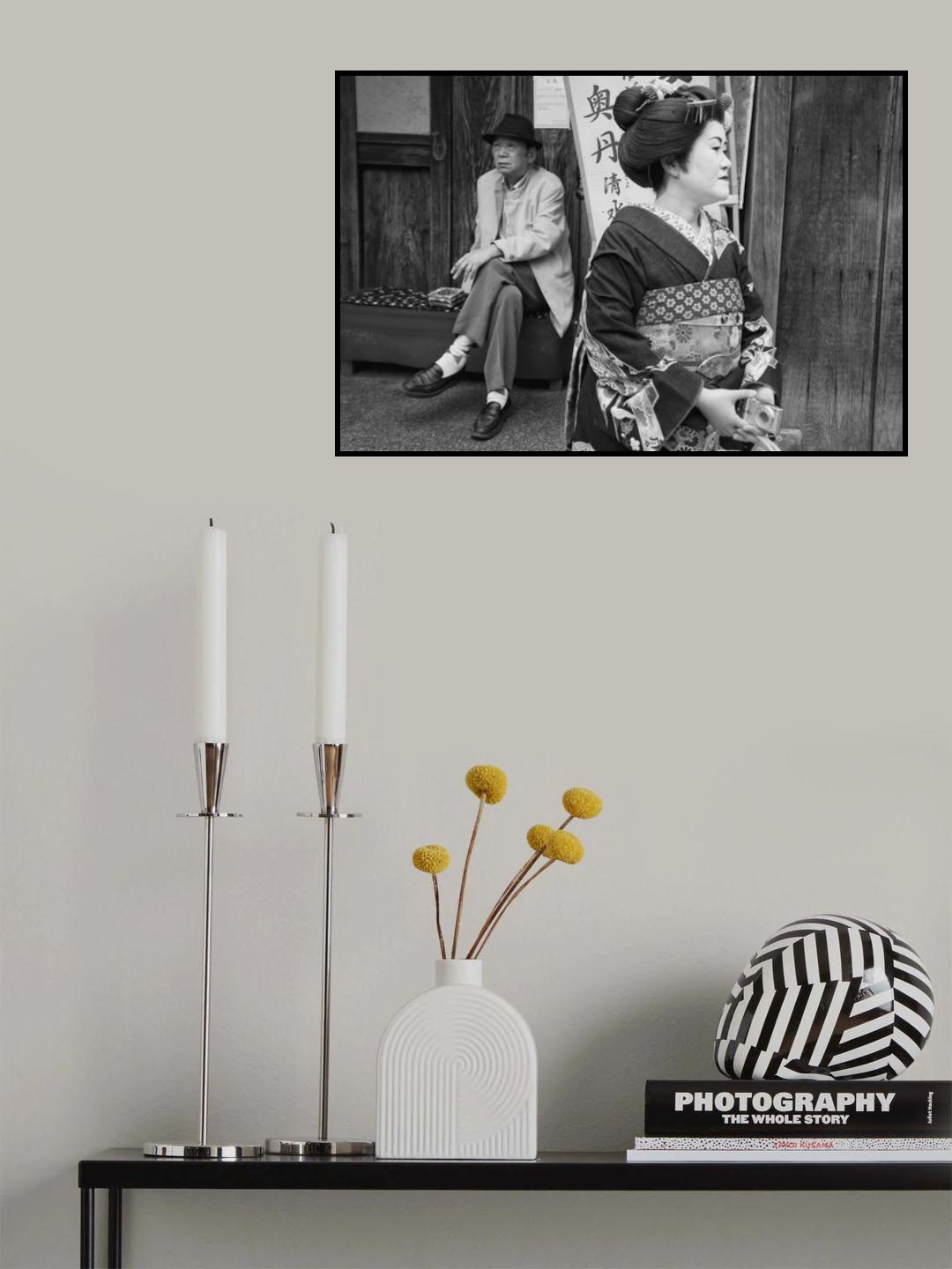 The geisha and the old man Poster och Canvastavla