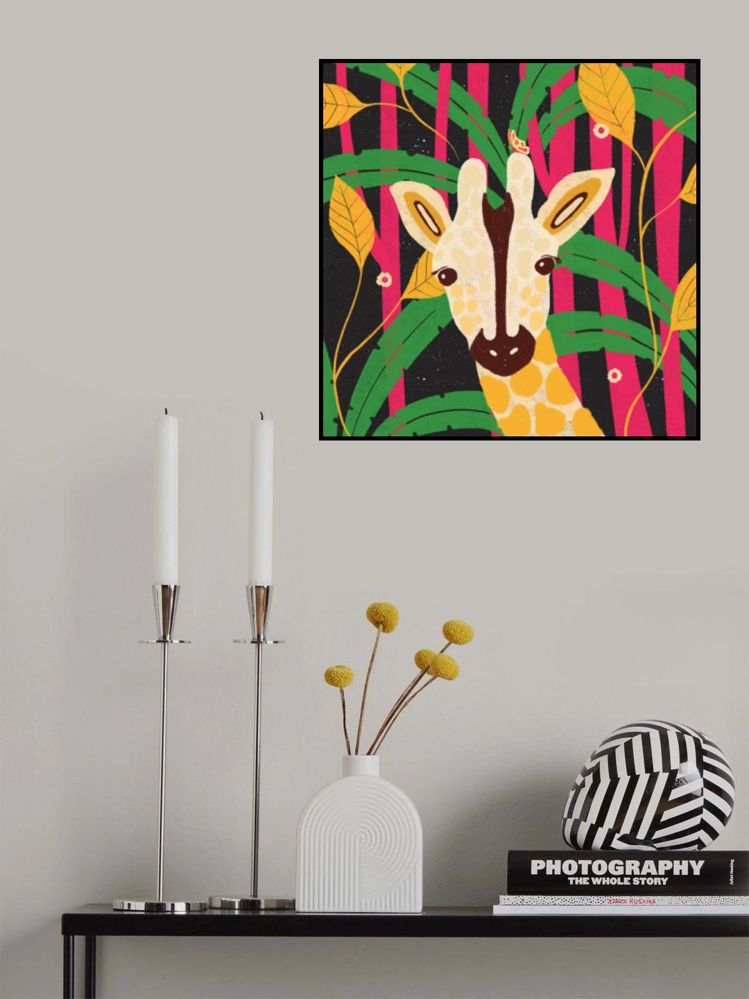 Giraffe-Animal Trilogy Poster och Canvastavla