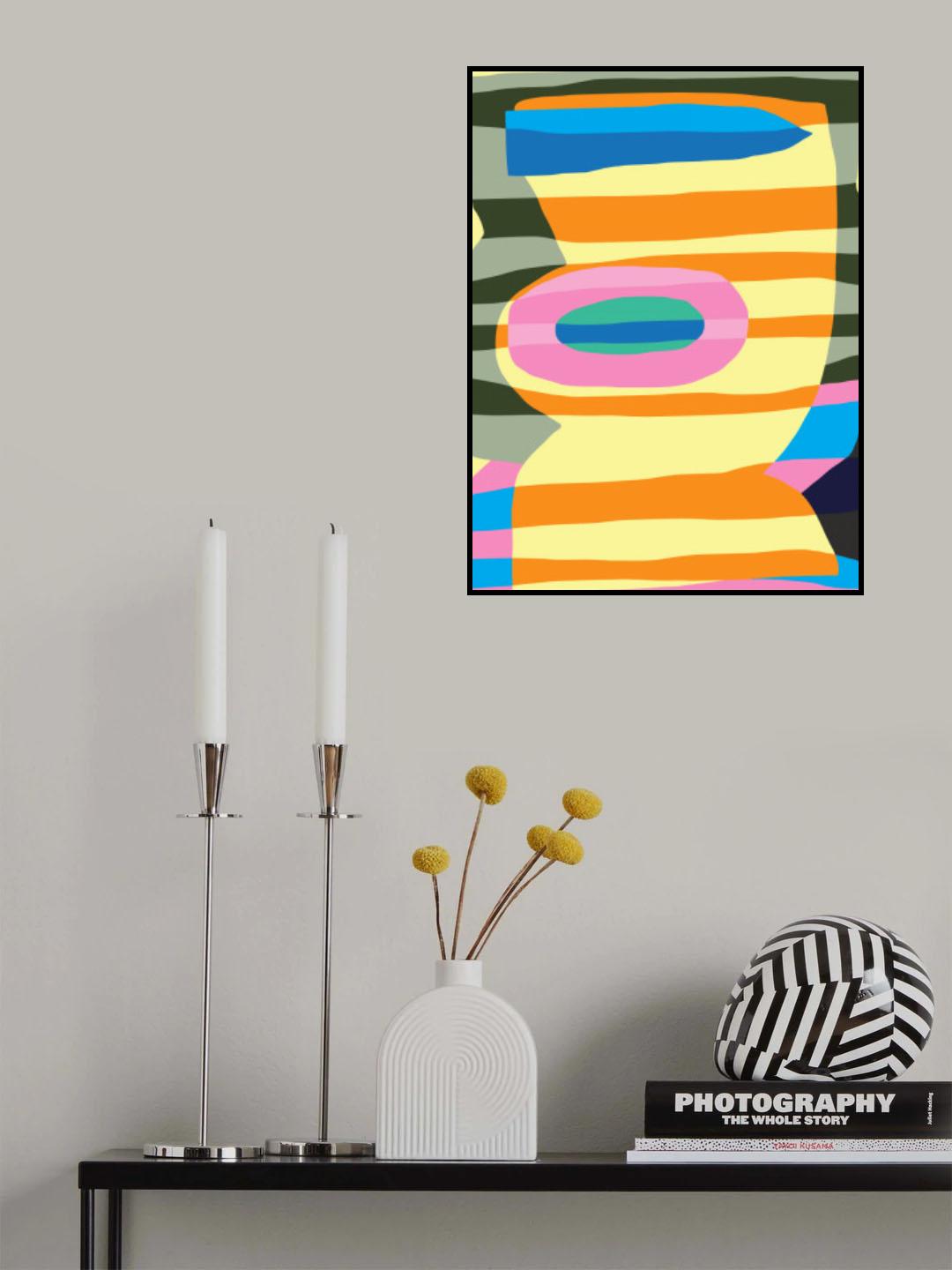 Abstract Stripe Minimal Collage 1 Poster och Canvastavla