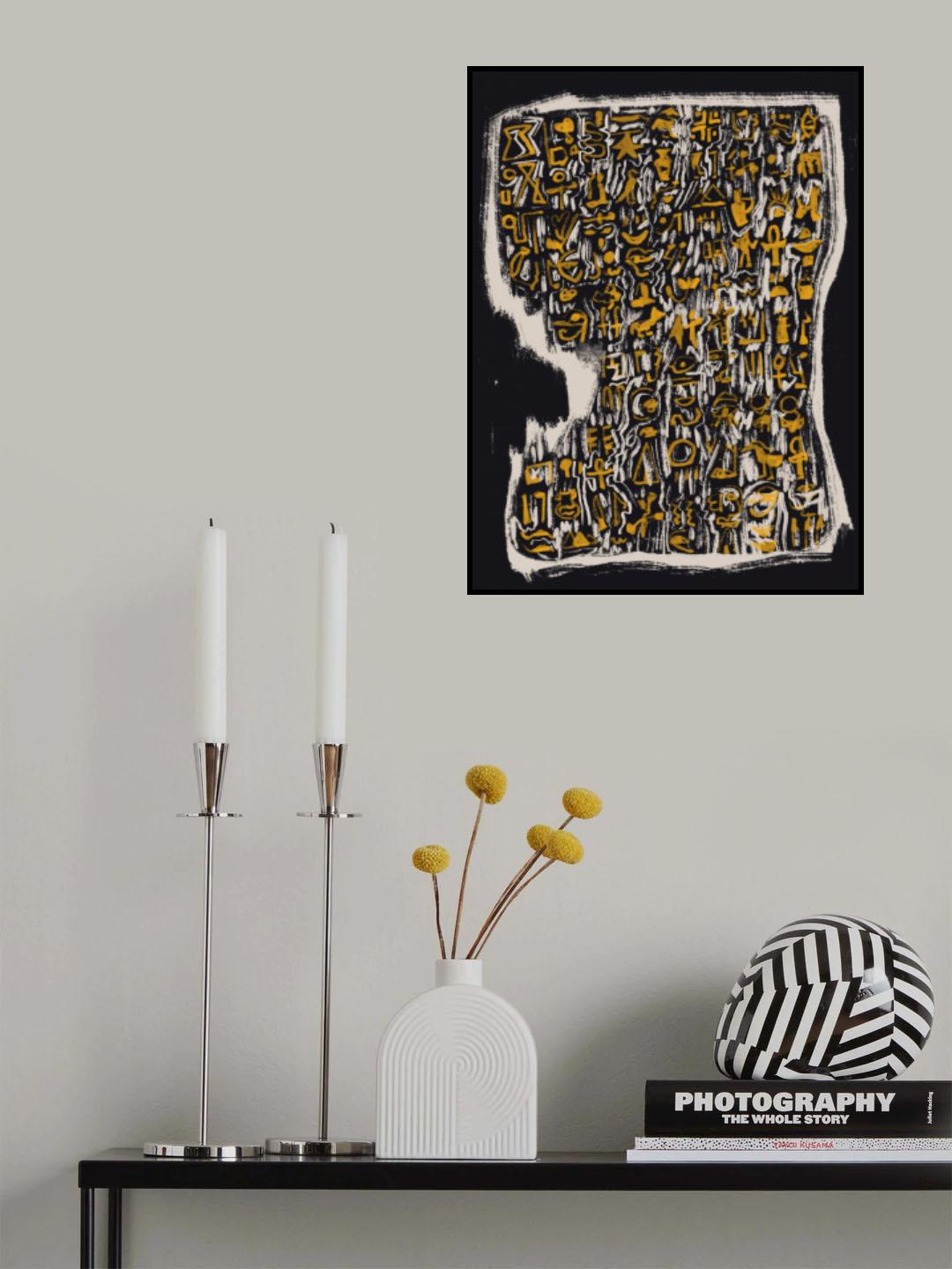 Abstract Symbol Slab Poster och Canvastavla