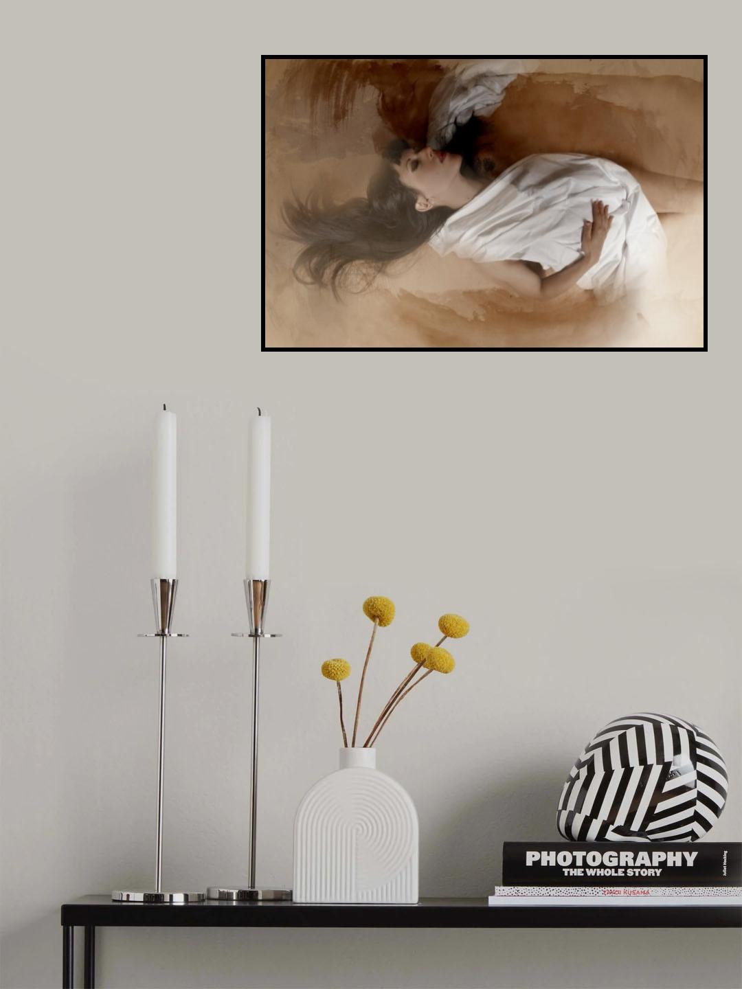 brown & white Poster och Canvastavla