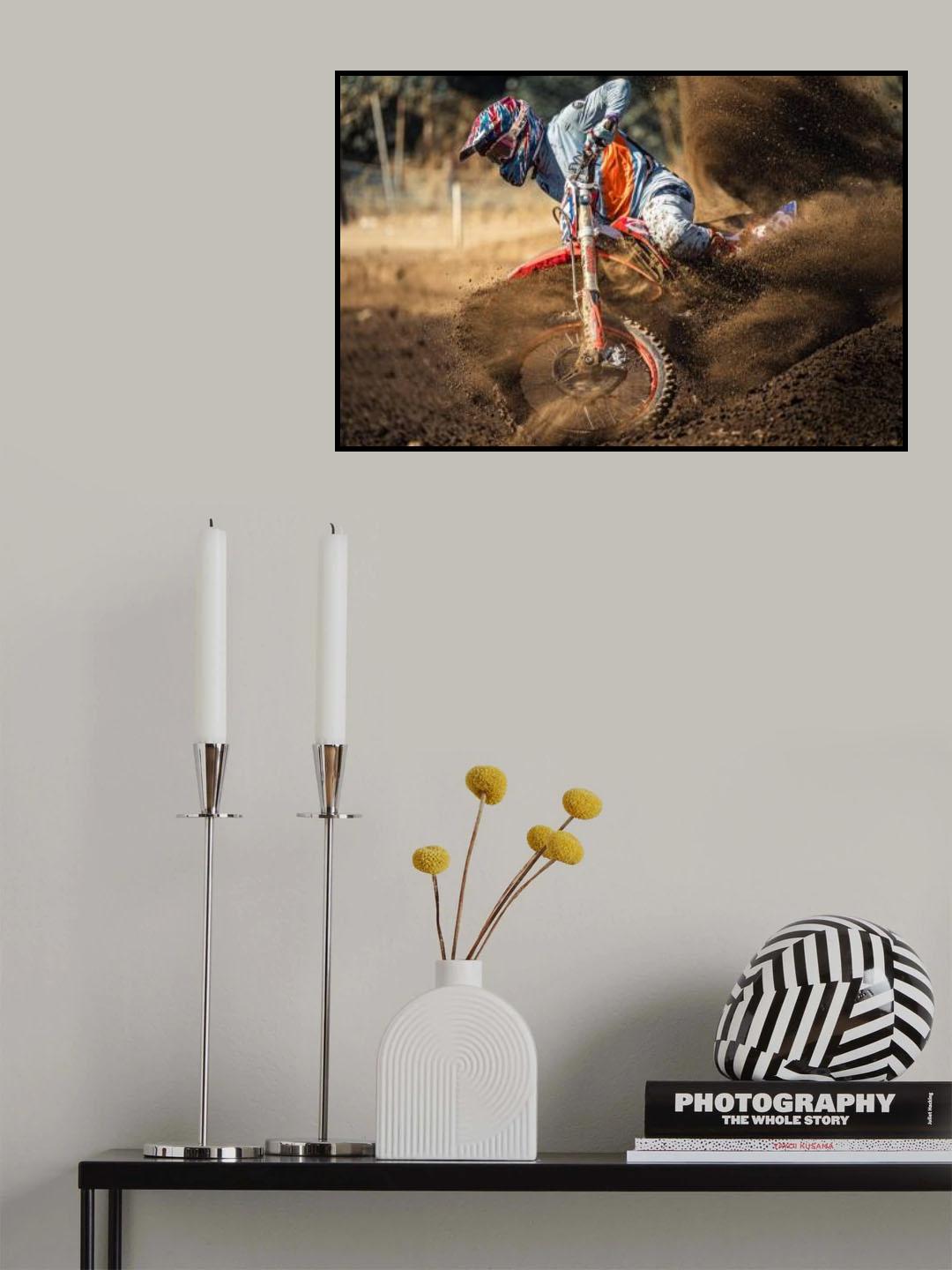 motocross Poster och Canvastavla