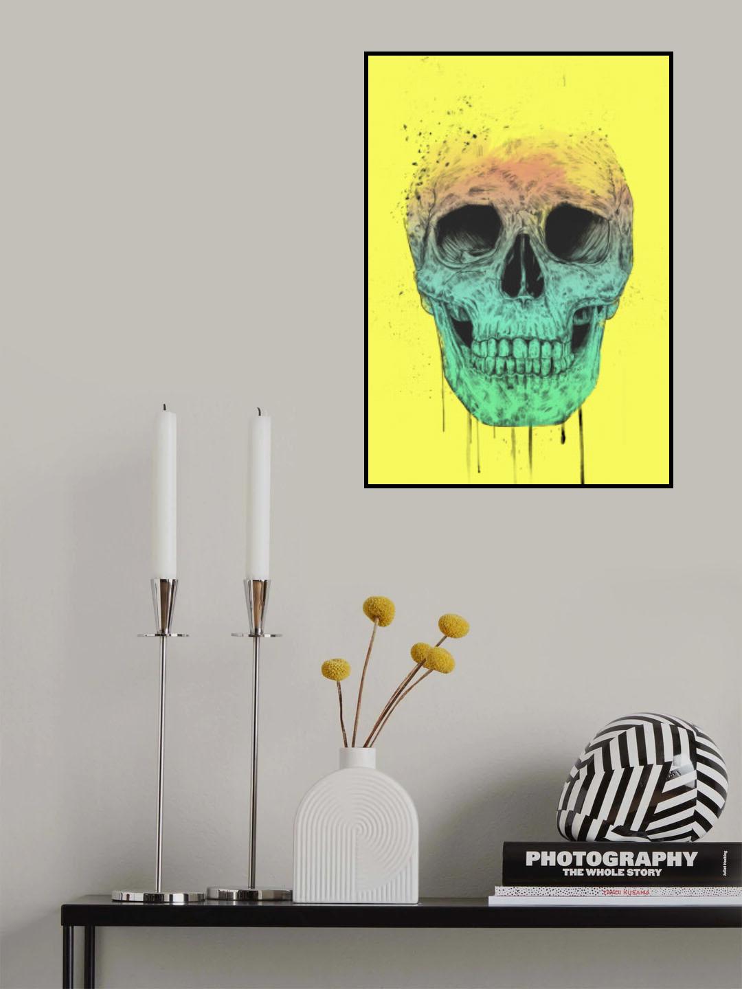 Pop Art Skull Poster och Canvastavla