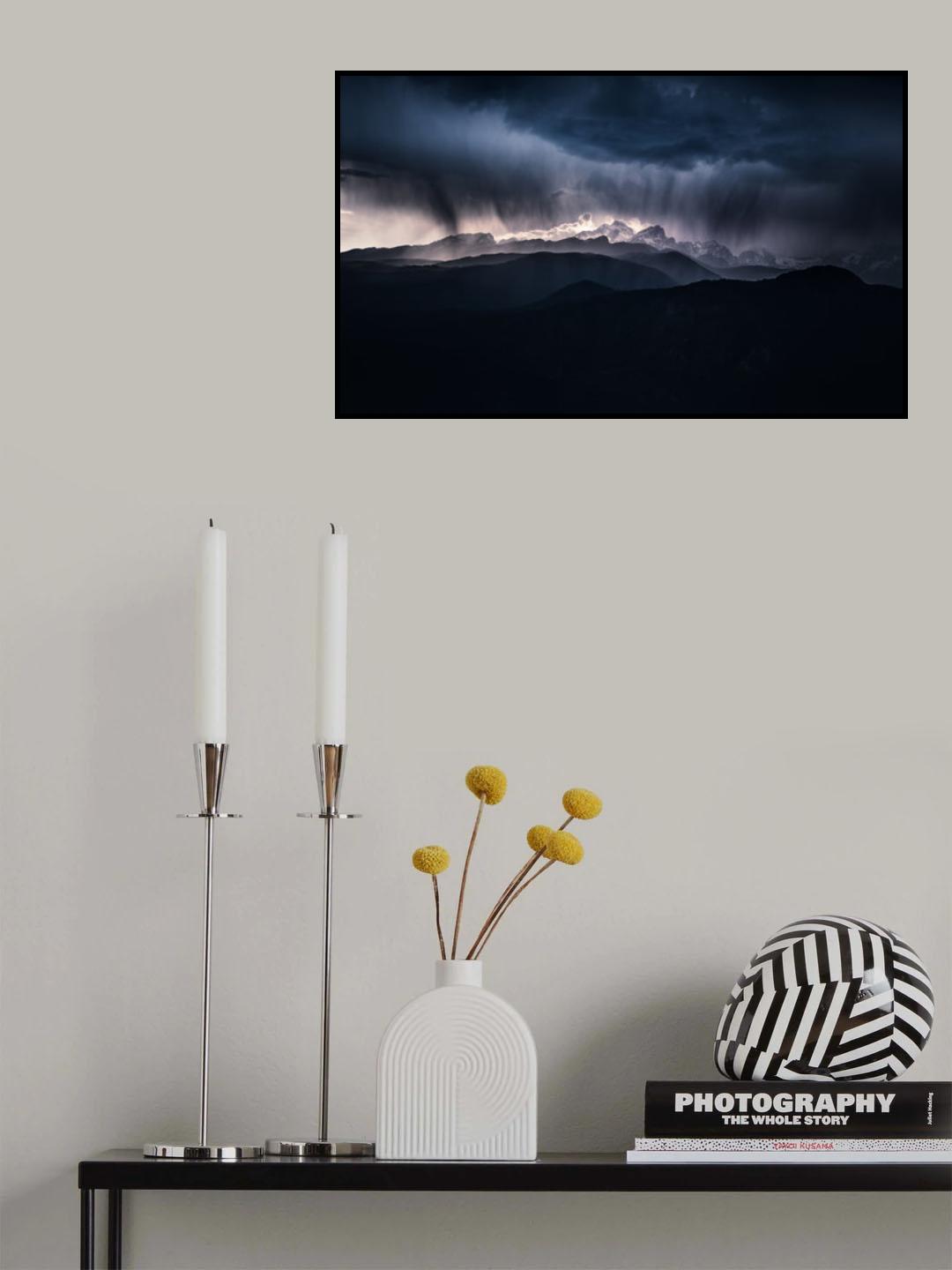 Storm above the Alps Poster och Canvastavla