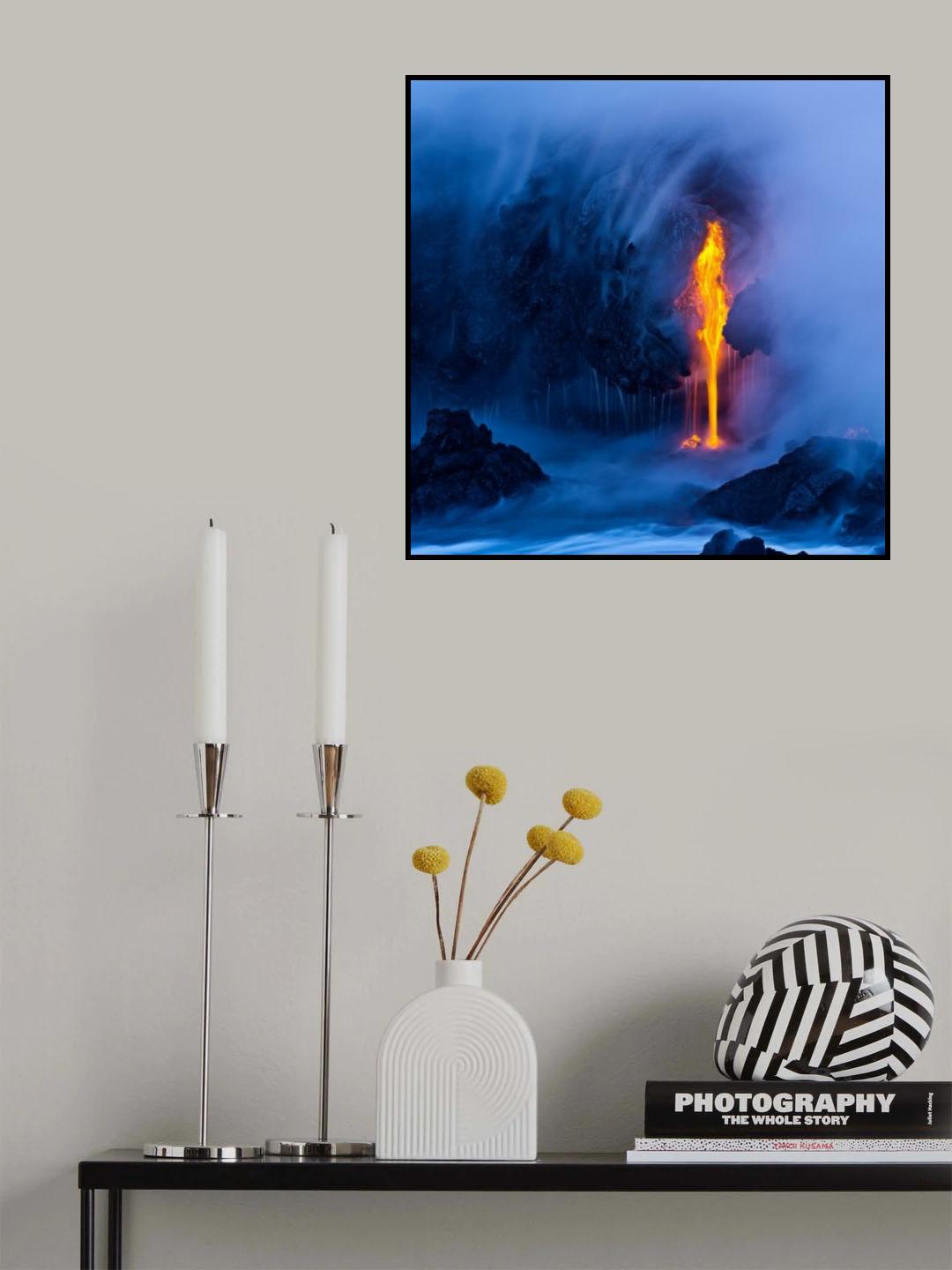 Electric Blue Poster och Canvastavla