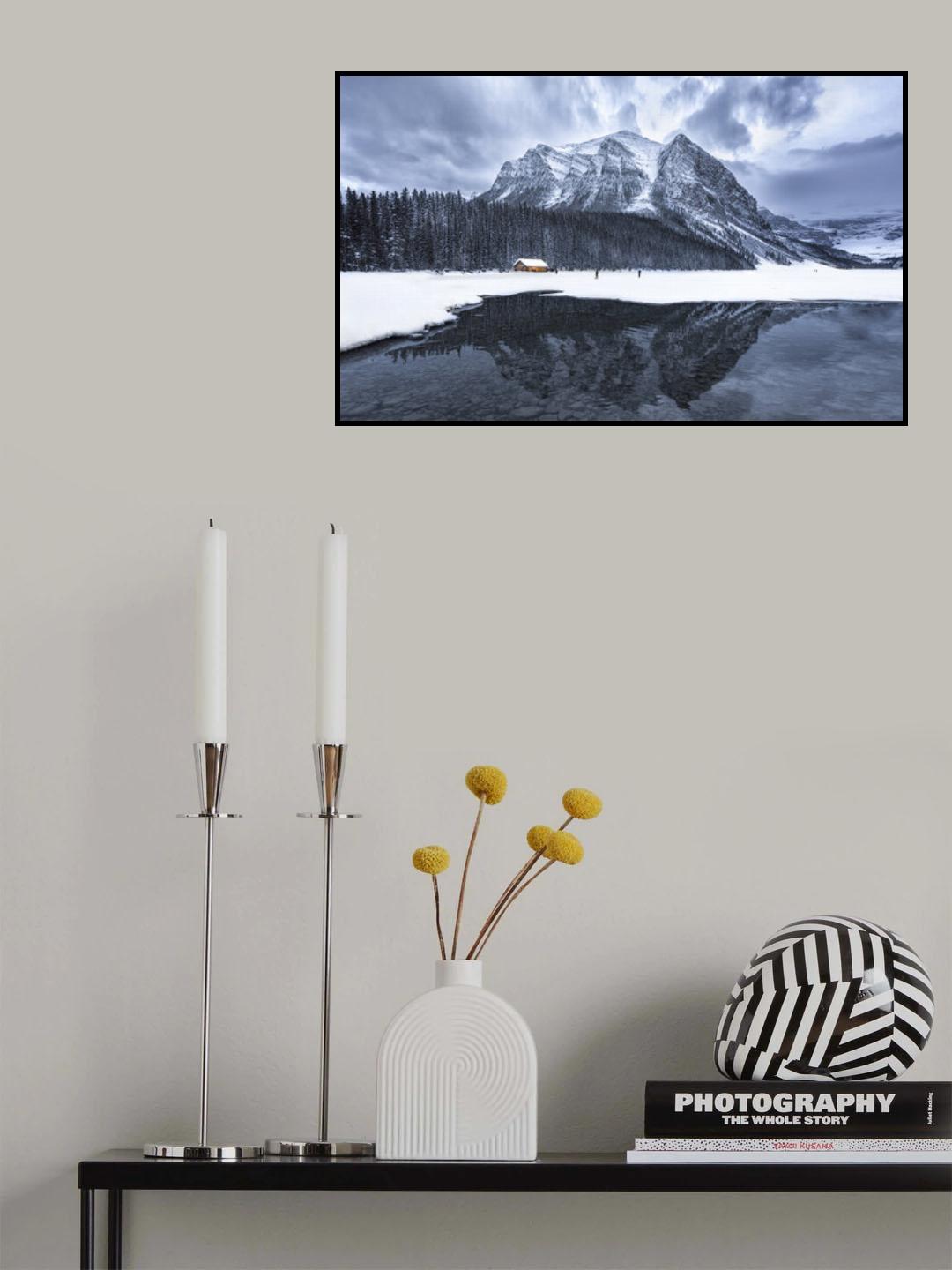 Winter scenery in Lake Louise Poster och Canvastavla