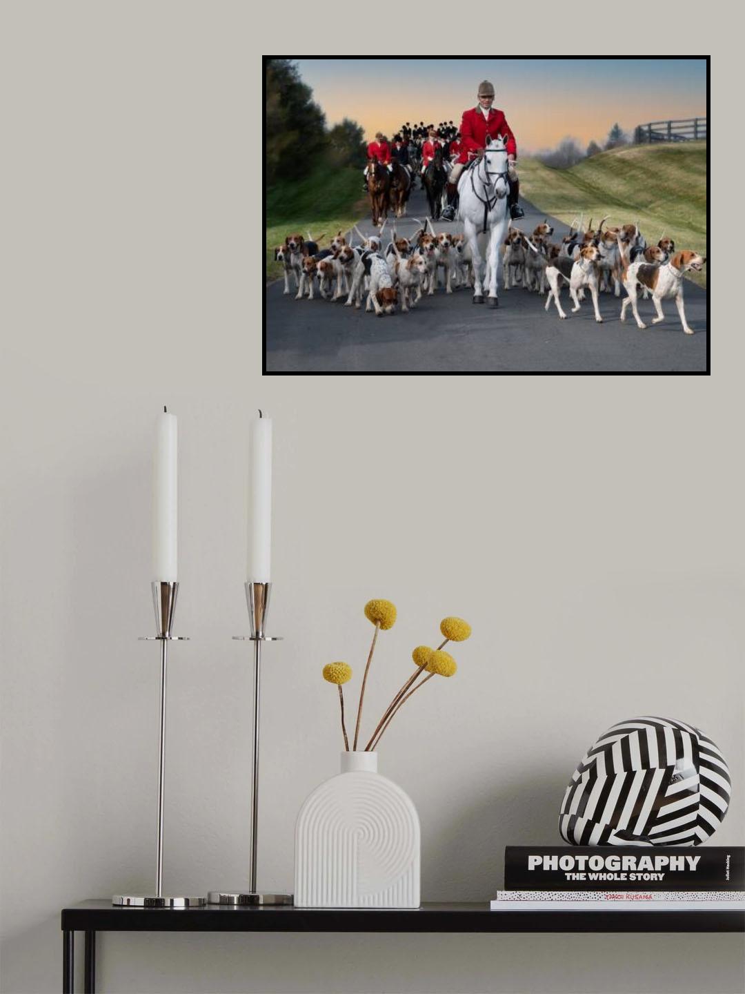 Fox Hunt Poster och Canvastavla