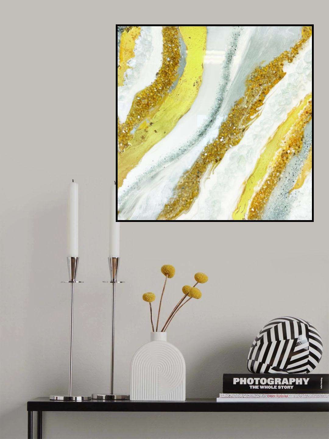 Golden Agate Poster och Canvastavla