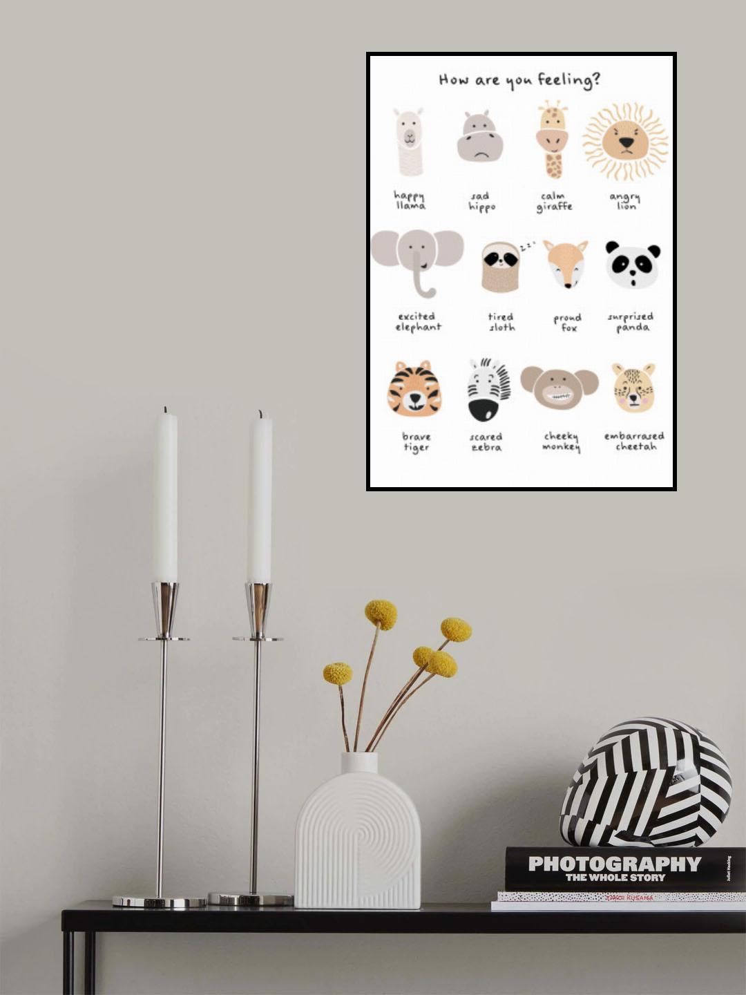 Children's calming meditation emotions print 1 Poster och Canvastavla