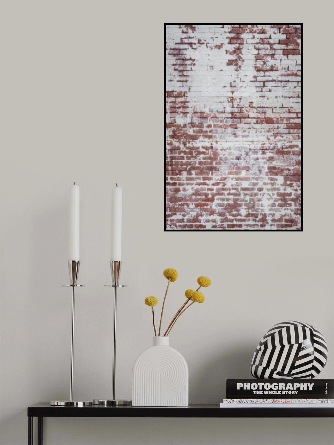 Brick Wall Poster och Canvastavla
