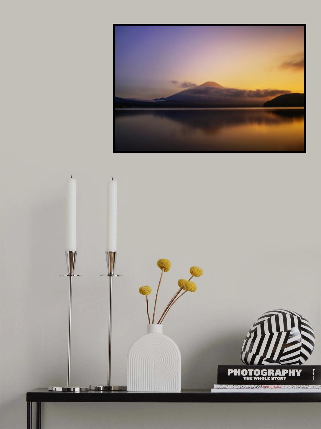 Mt. Fuji from Lake Yamanaka Poster och Canvastavla