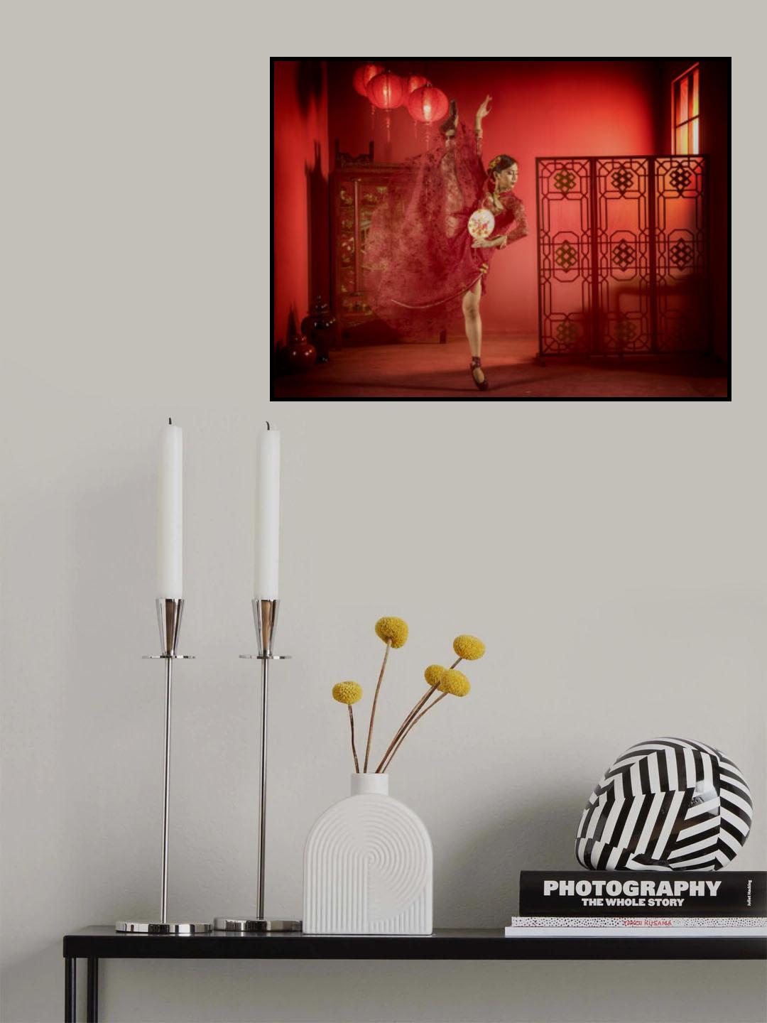 Ballet in Red Poster och Canvastavla