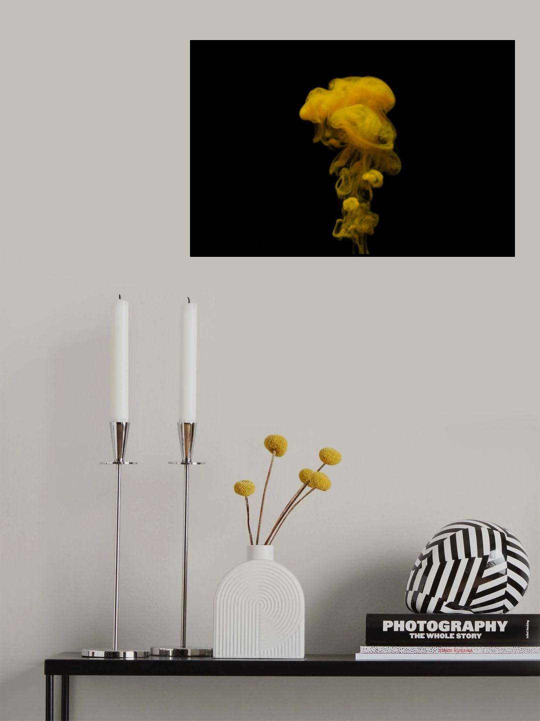 Abstract color paint splash Poster och Canvastavla