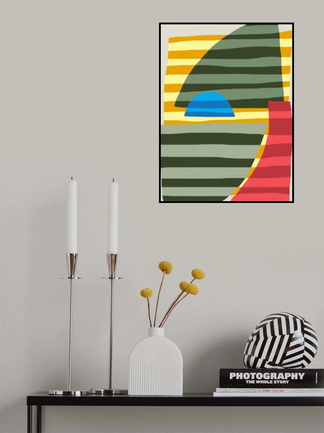Abstract Stripe Minimal Collage 11 Poster och Canvastavla