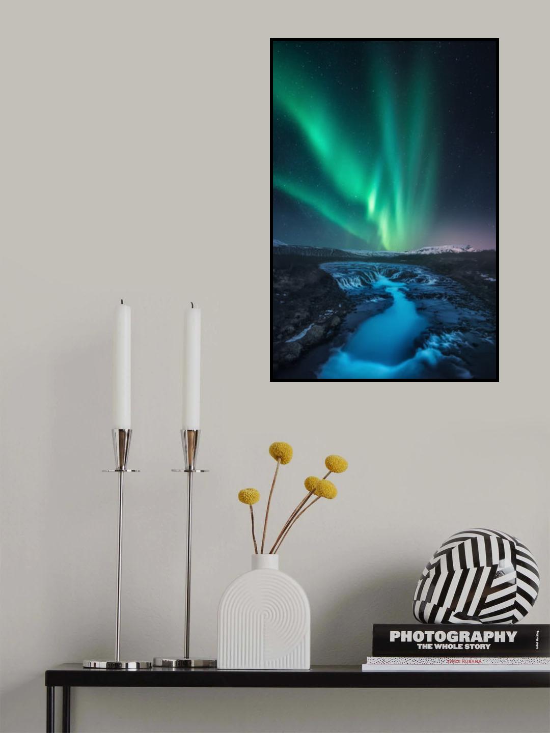 Green Vs Blue Poster och Canvastavla