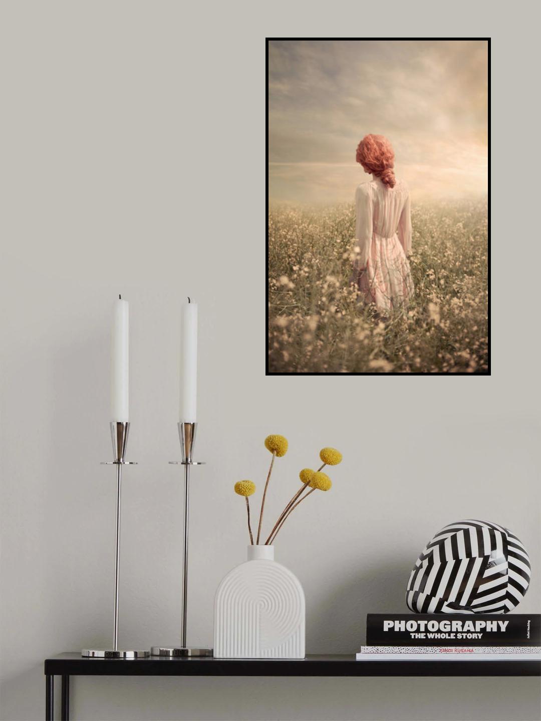 Field in Pastel Poster och Canvastavla