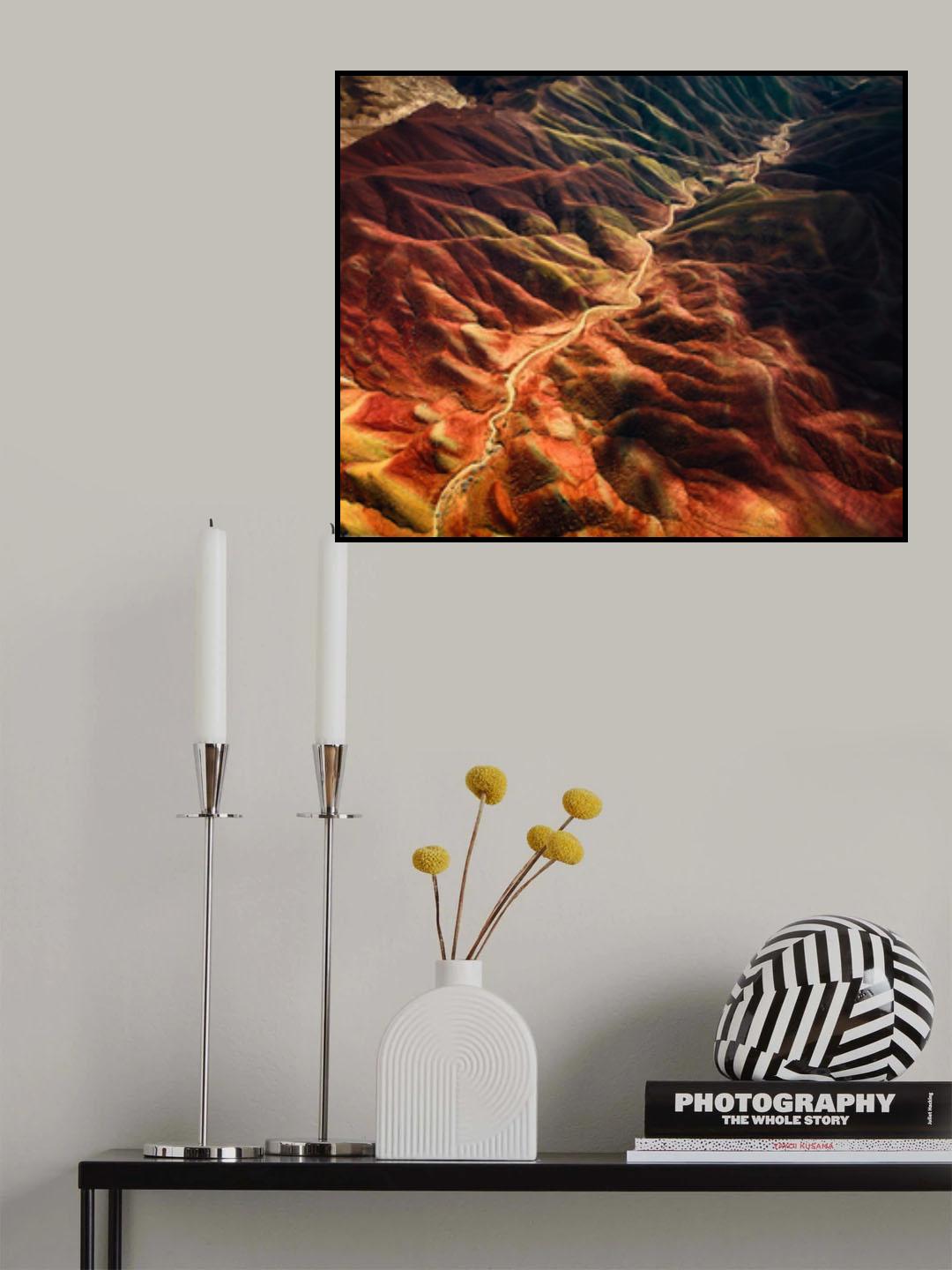 Garmsar Rainbow Hills Poster och Canvastavla
