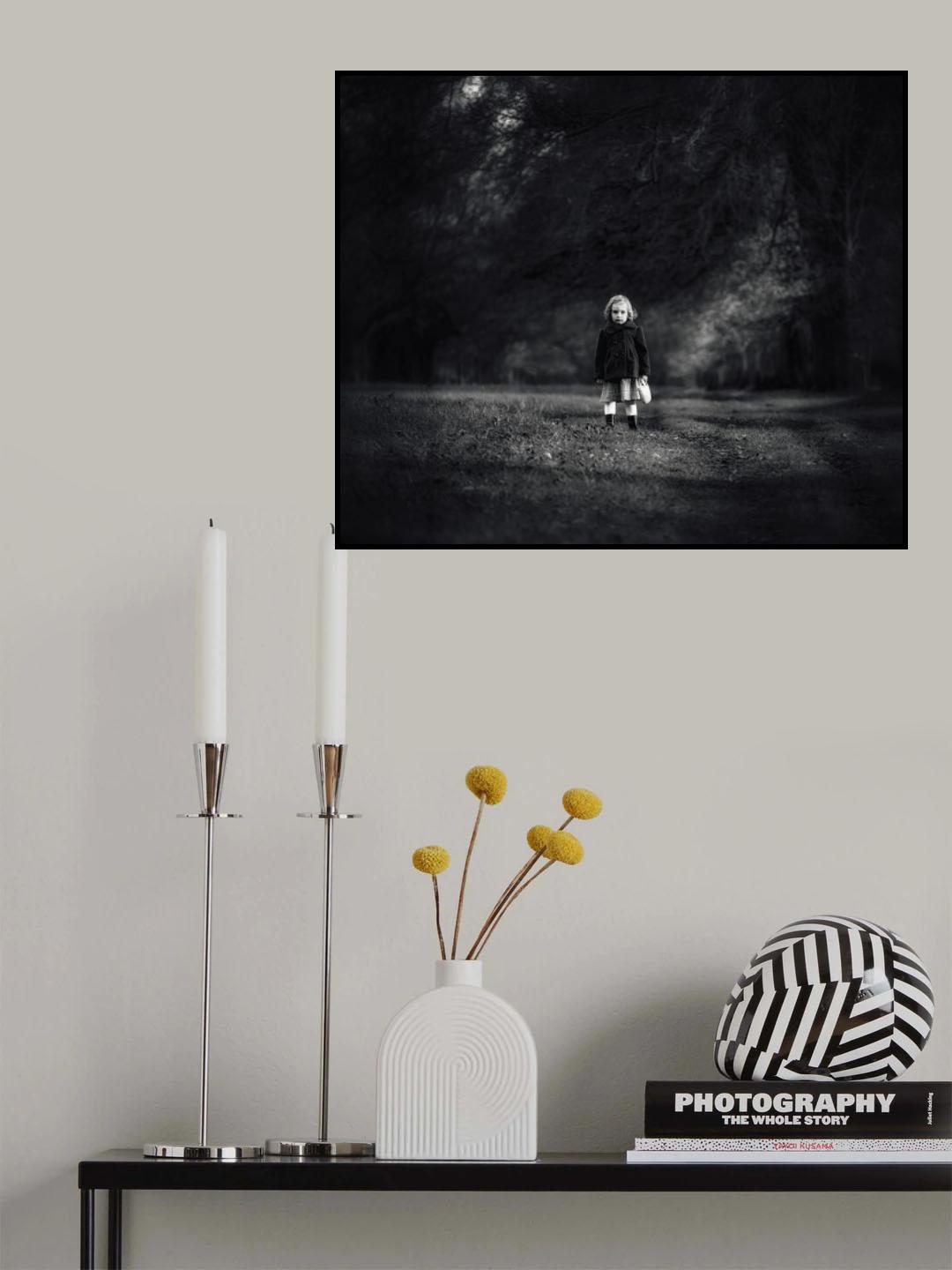 Dark Autumn Angel Poster och Canvastavla