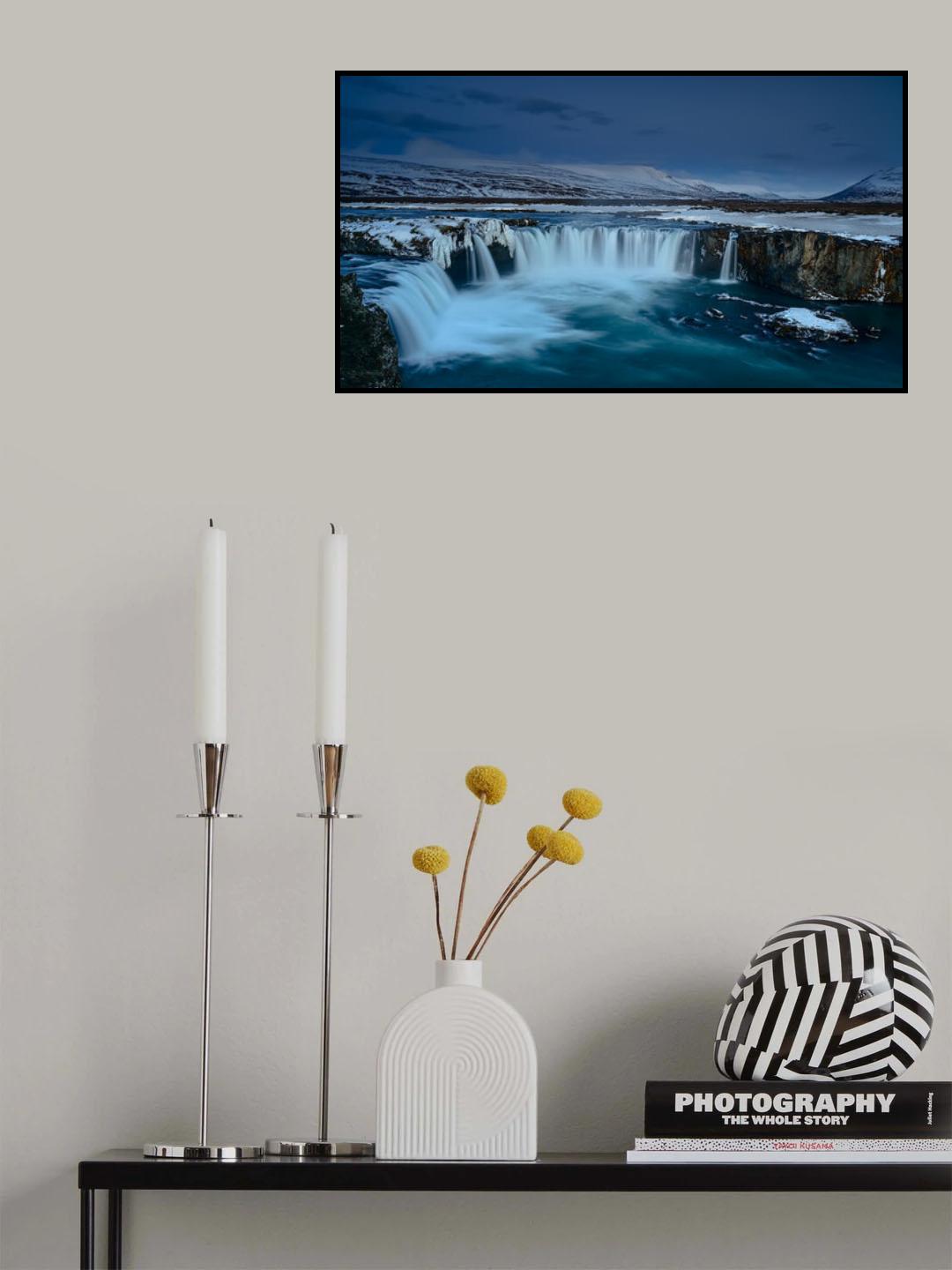 Godafoss at dawn Poster och Canvastavla
