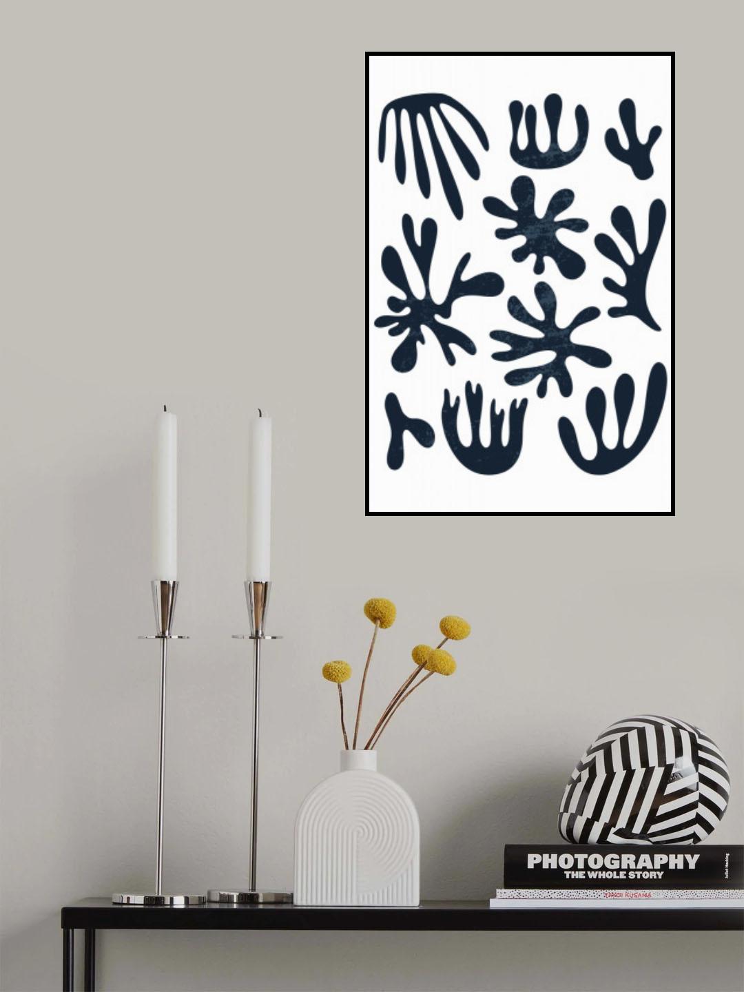 Minimal Abstract Algae I Poster och Canvastavla