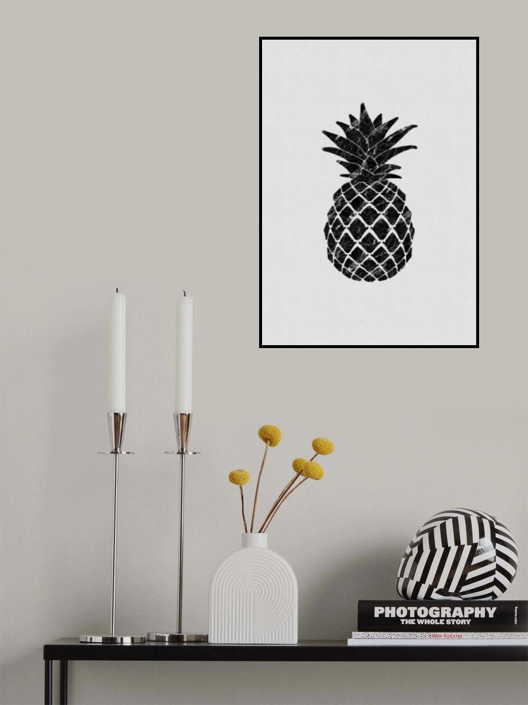 Marble Pineapple Poster och Canvastavla