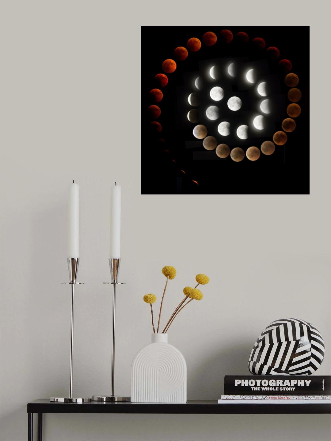 Snail eclipse Poster och Canvastavla