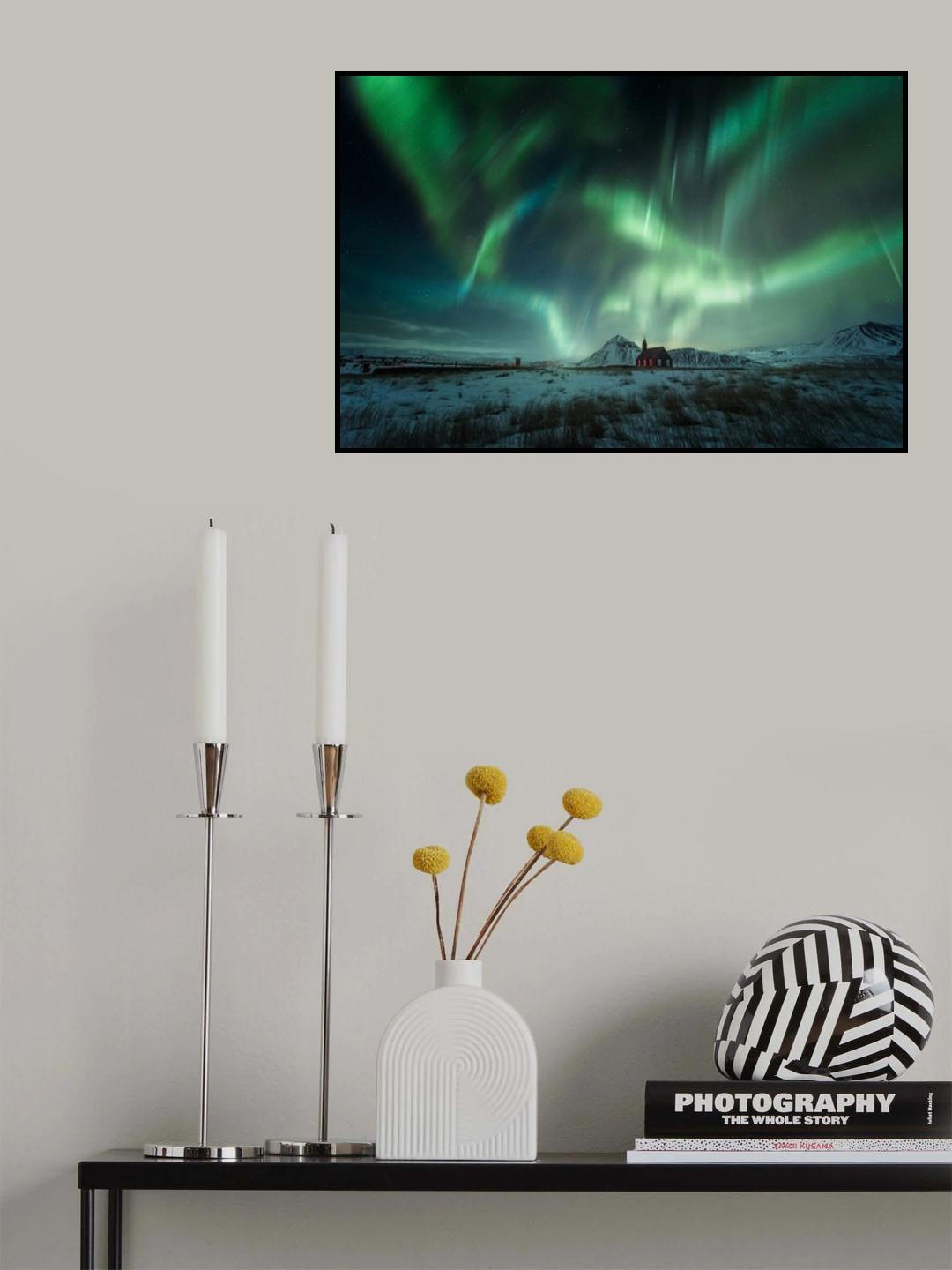 Aurora Borealis Poster och Canvastavla