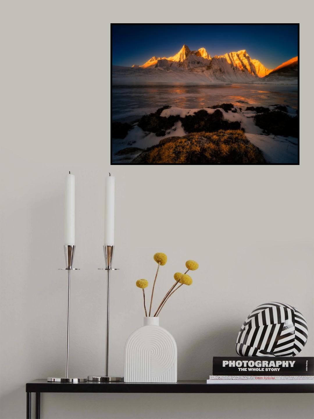 Sunrise of Ama drime peak Poster och Canvastavla