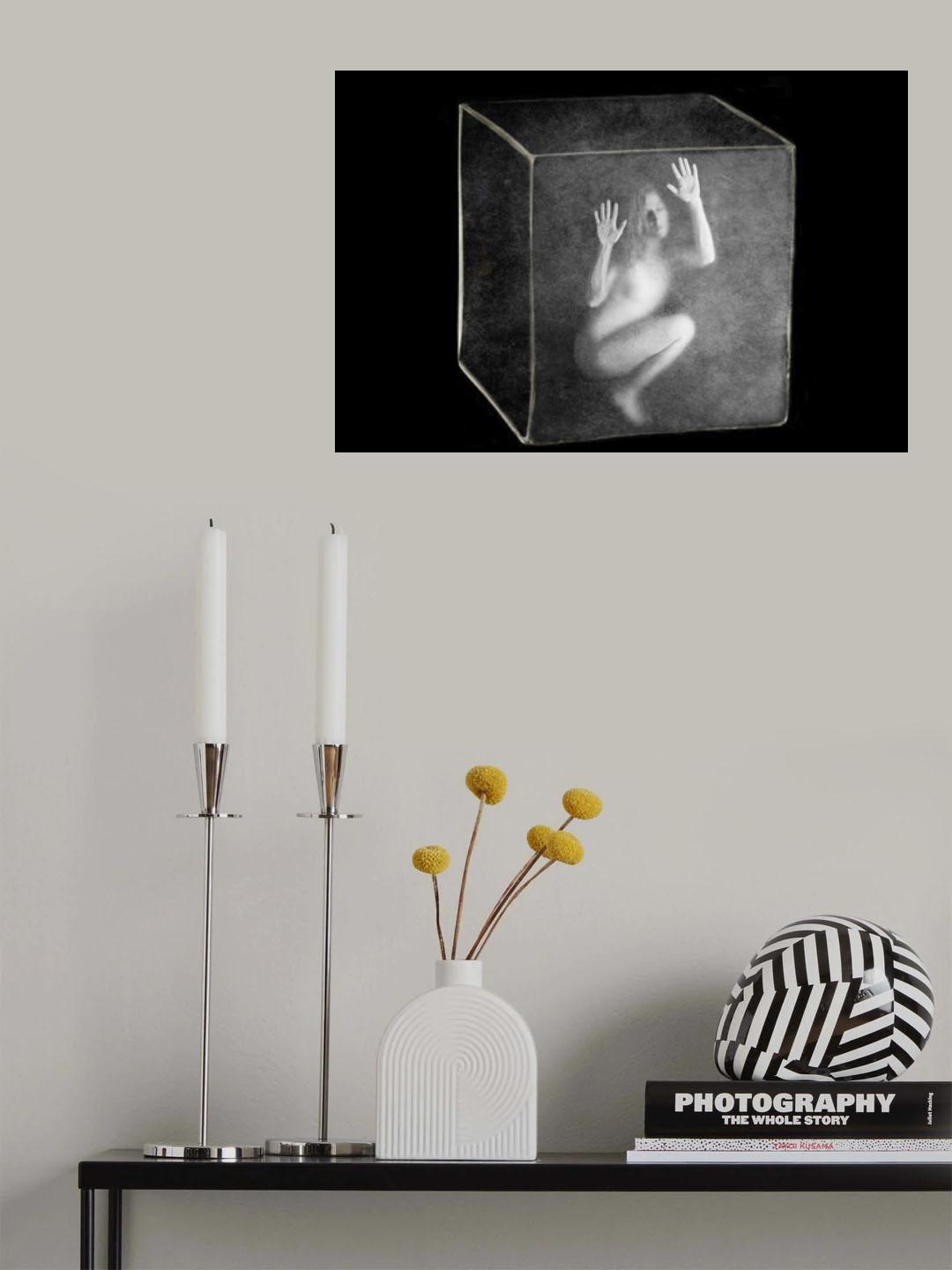 Box-shaped heart Poster och Canvastavla