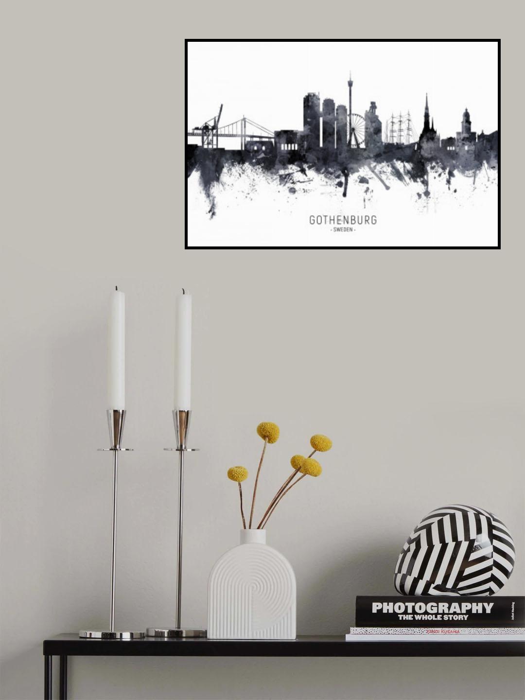 Gothenburg Sweden Skyline Poster och Canvastavla