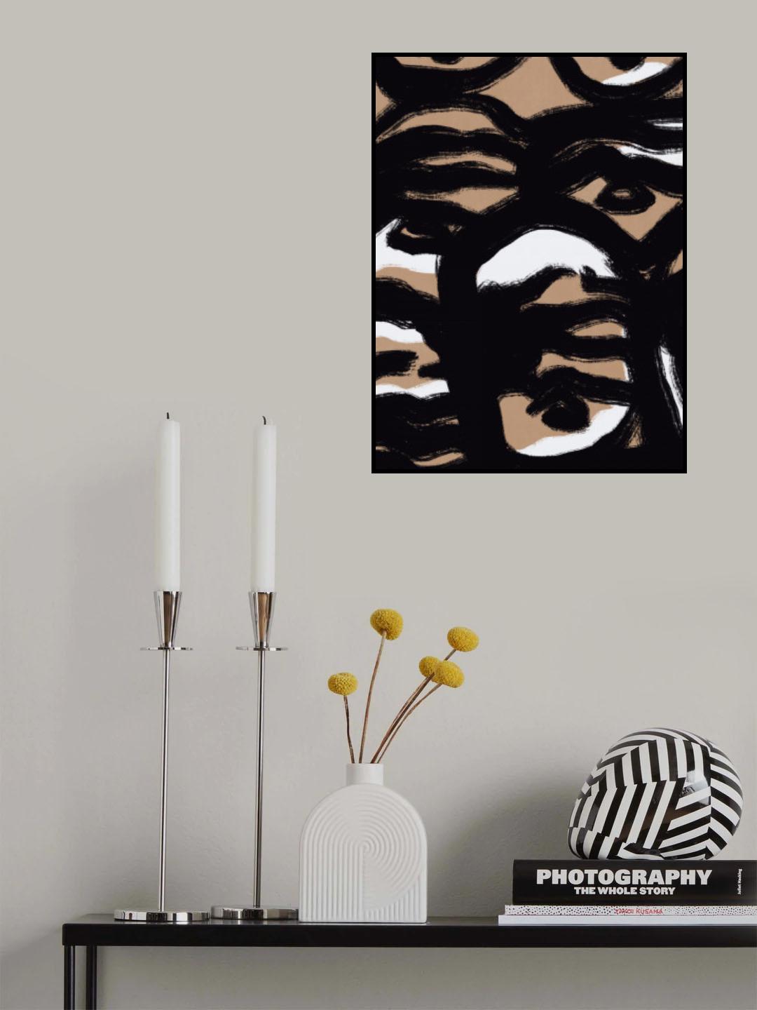 Bold line composition 02 Poster och Canvastavla