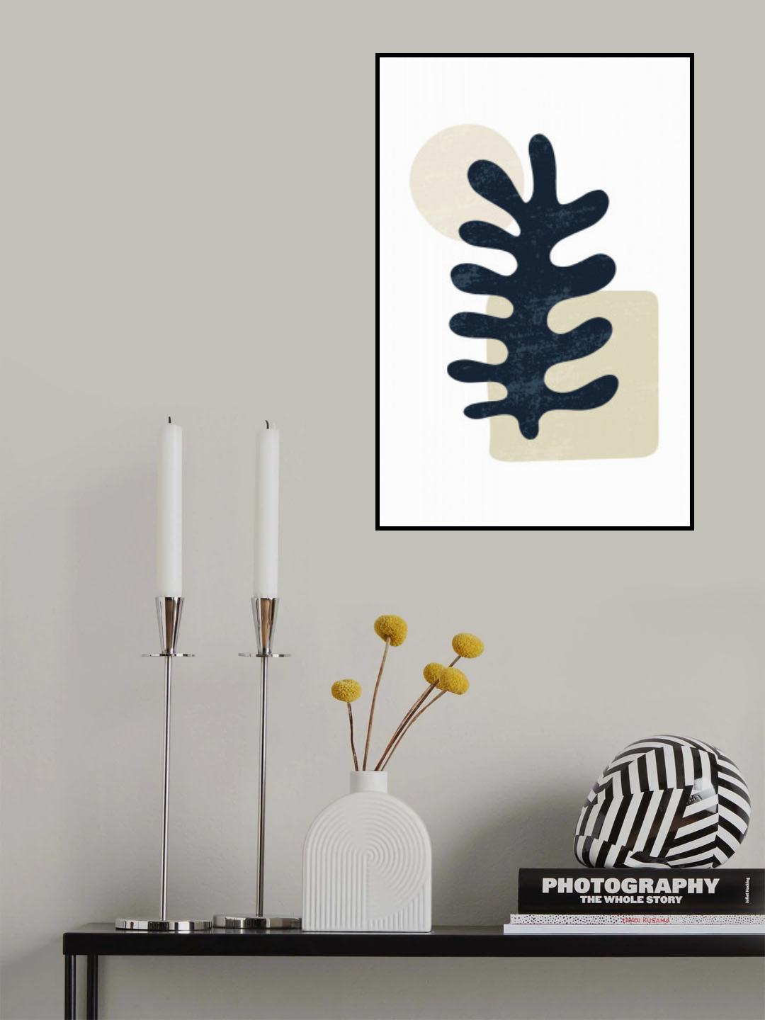 Minimal Abstract Algae Iii Poster och Canvastavla