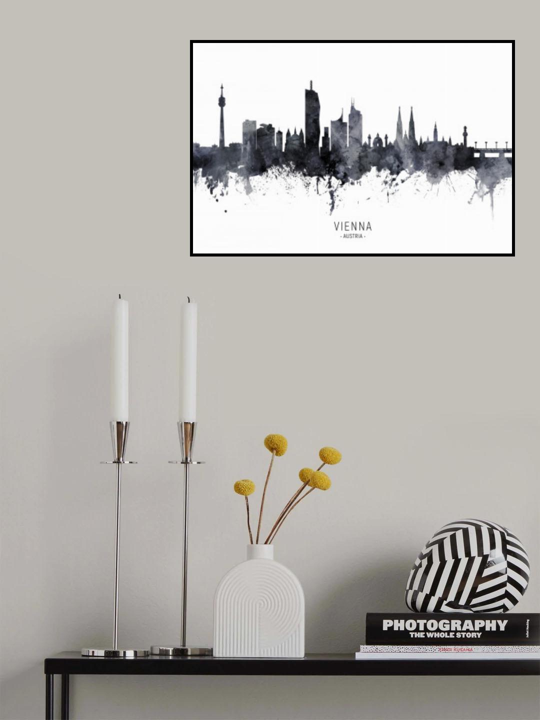 Vienna Austria Skyline Poster och Canvastavla