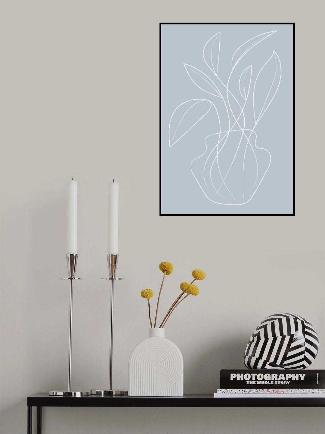 Vase Lines Poster och Canvastavla