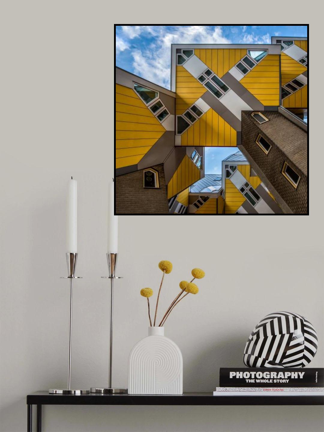 Tilted cubes Poster och Canvastavla