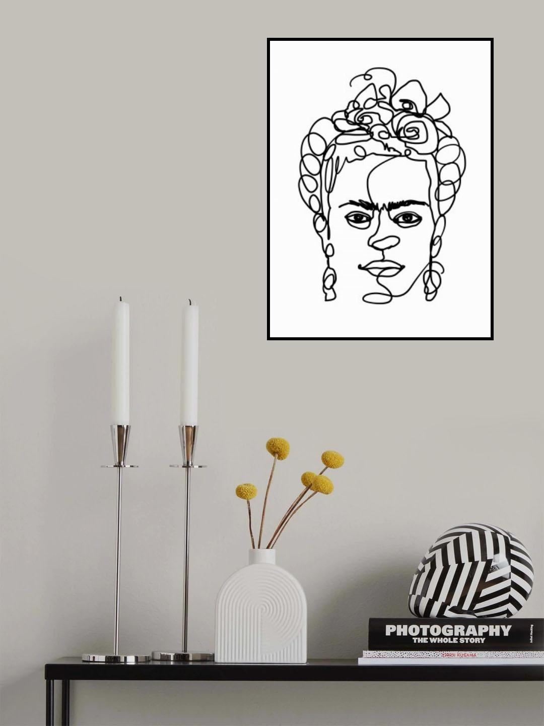 Frida Made Me Poster och Canvastavla