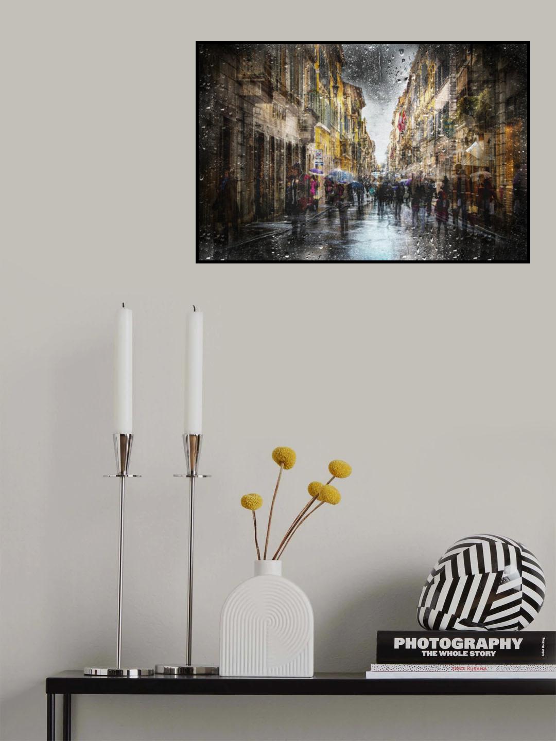The colors of via dei Condotti Poster och Canvastavla