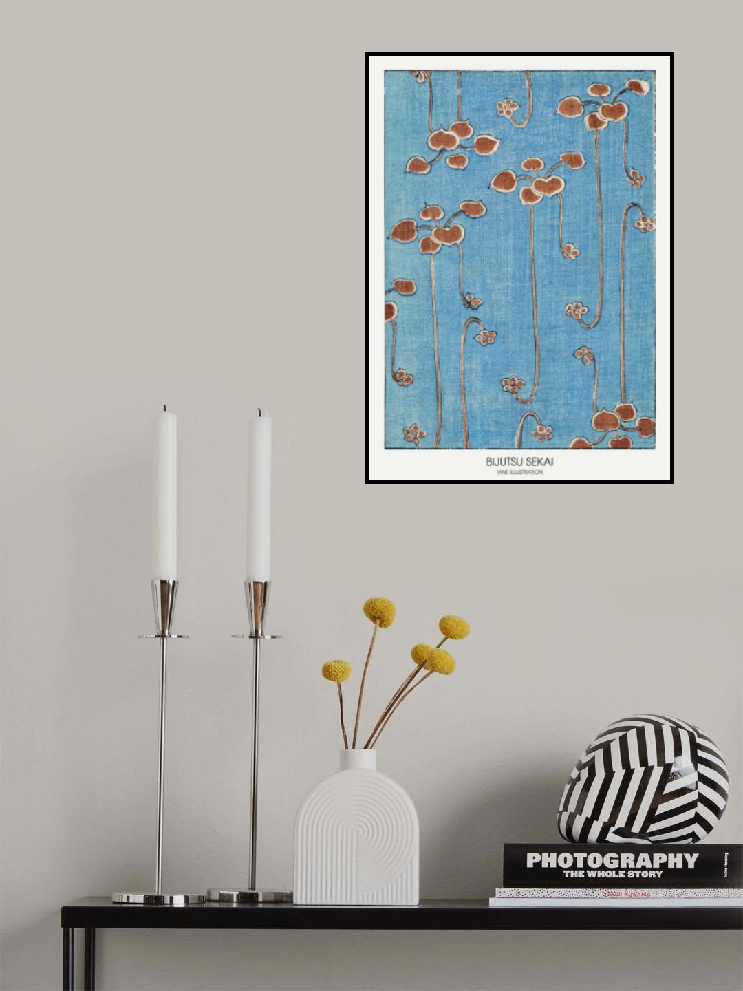 Vine Illustration Poster och Canvastavla