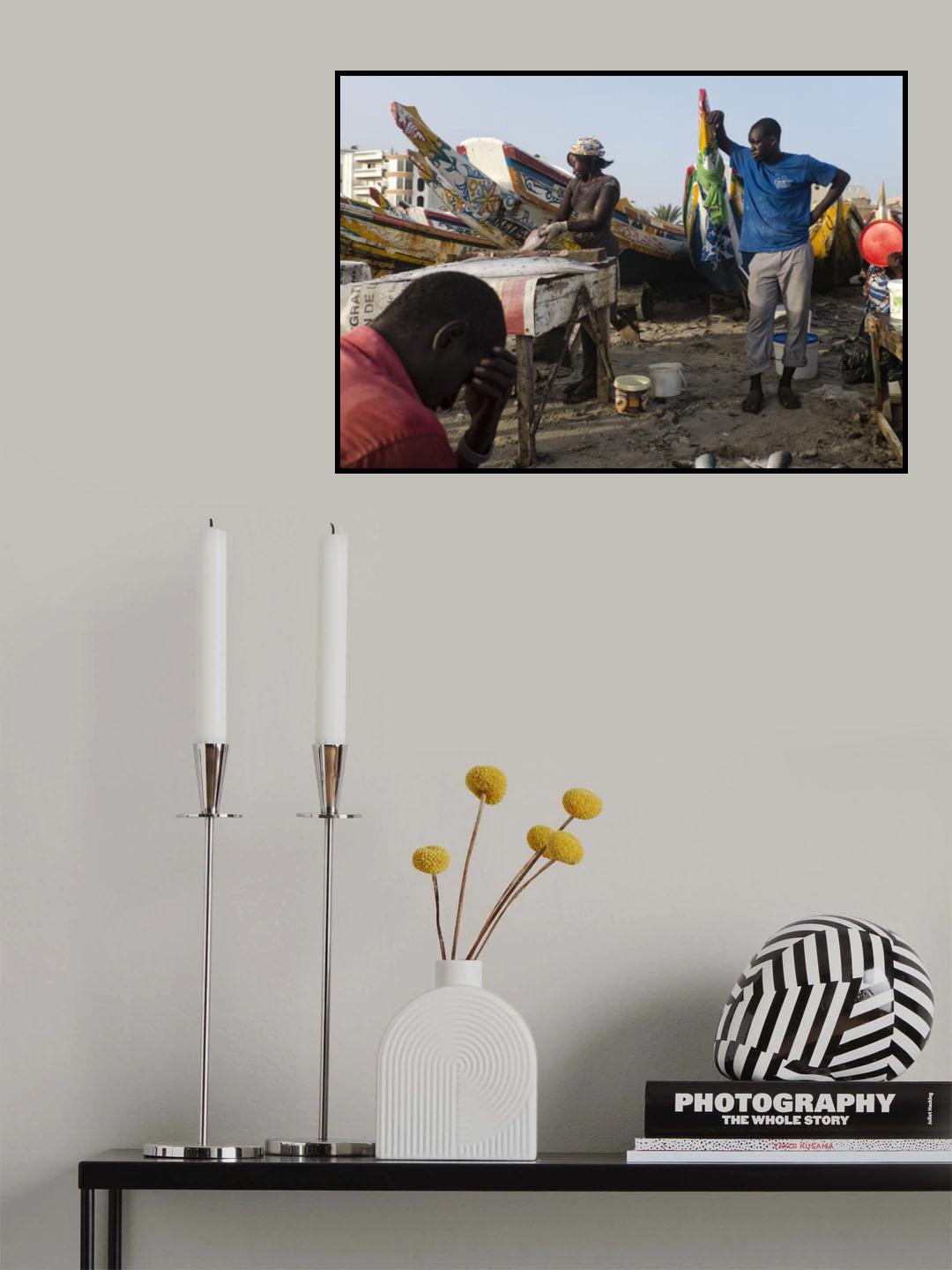 The fish monger Poster och Canvastavla