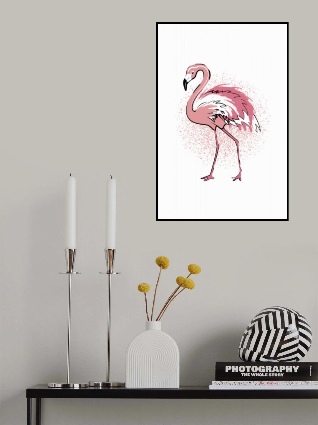 Flamingo Poster och Canvastavla