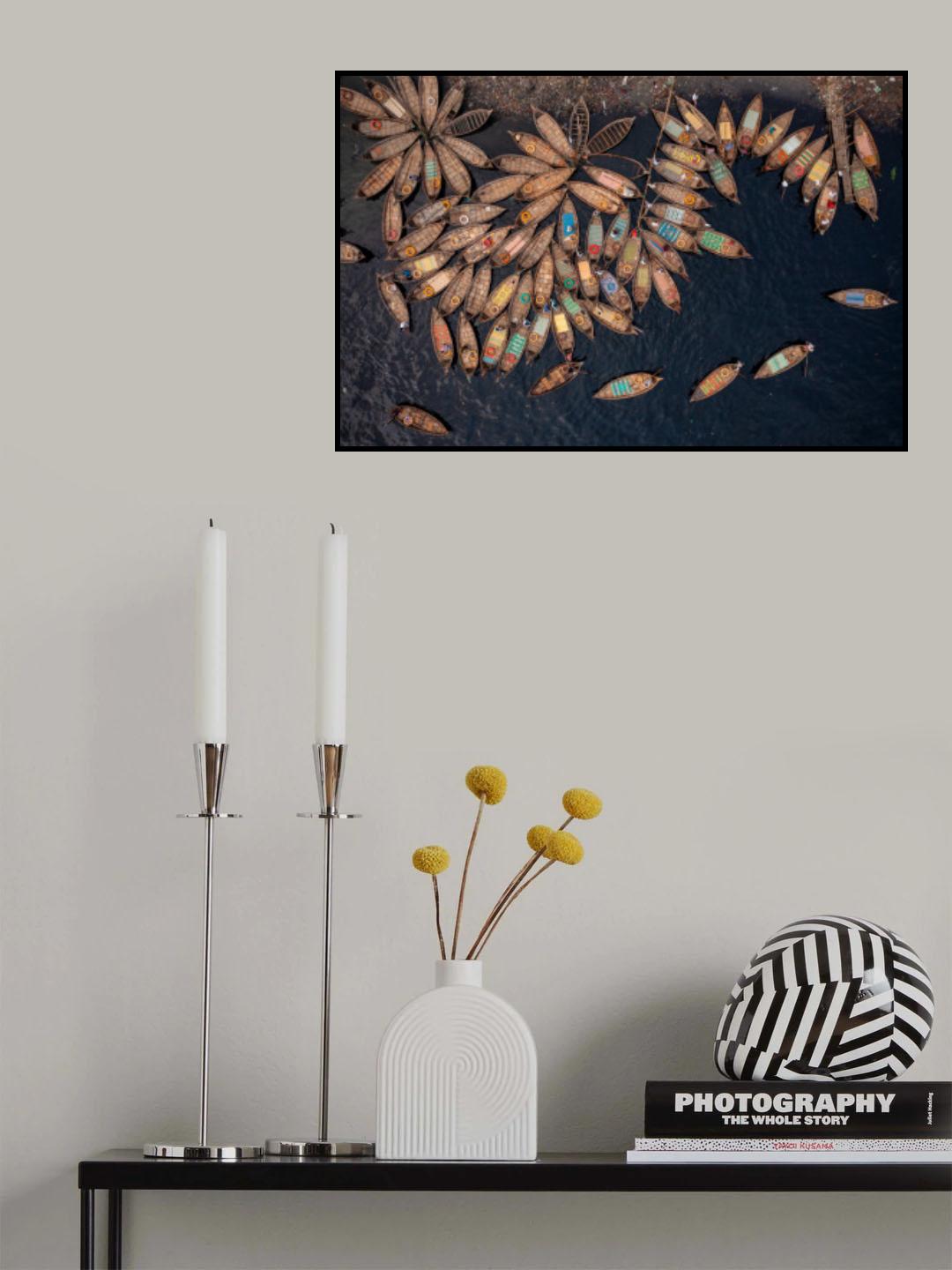 Passenger boats Poster och Canvastavla