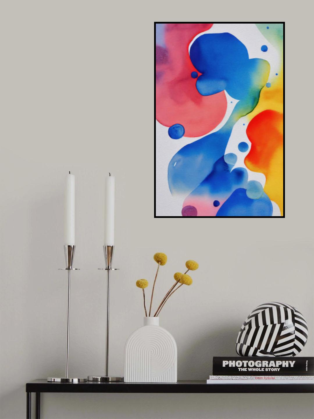 Nature Inspired Abstract Watercolor (Day 56) Poster och Canvastavla