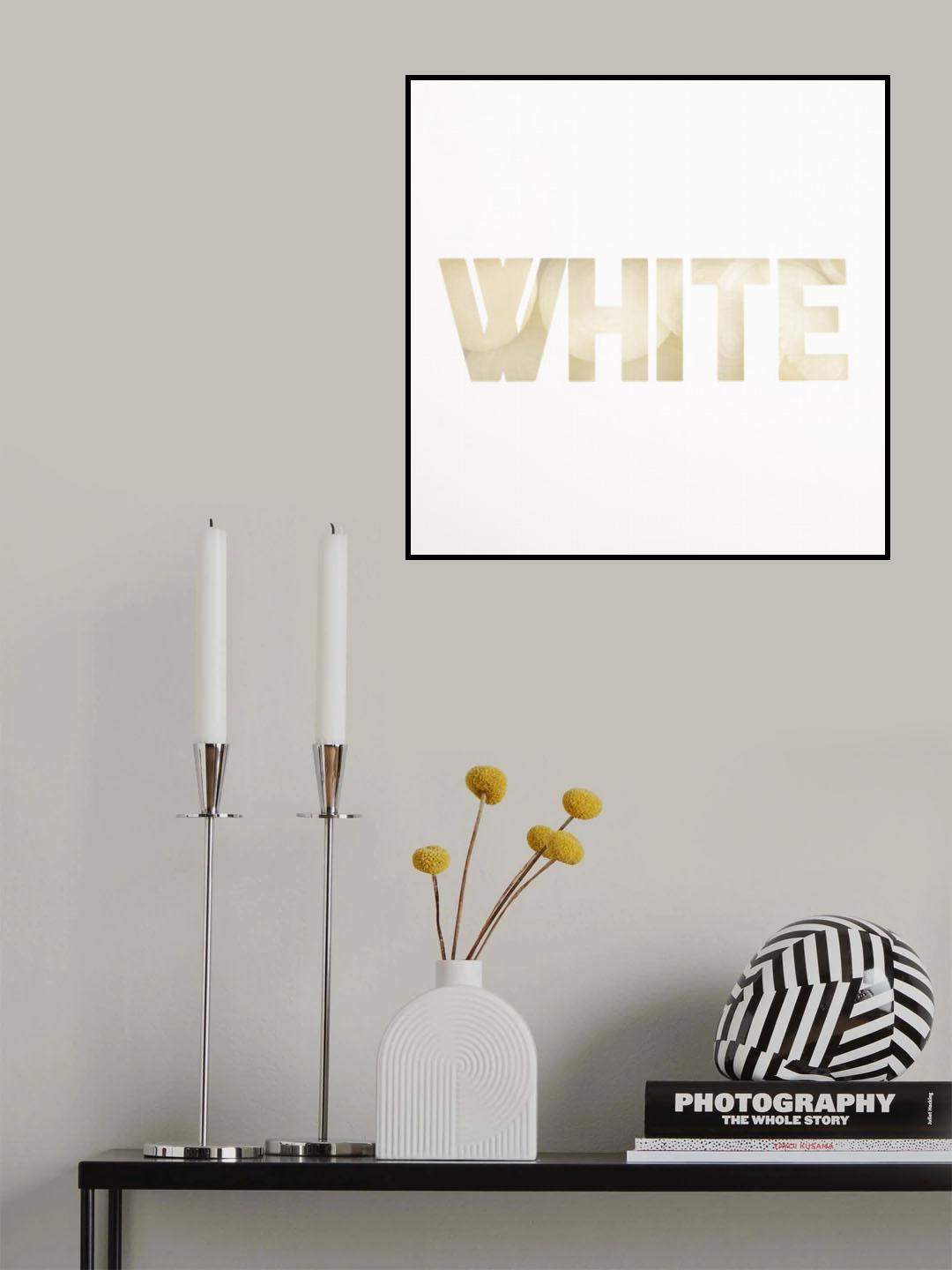 White Poster och Canvastavla