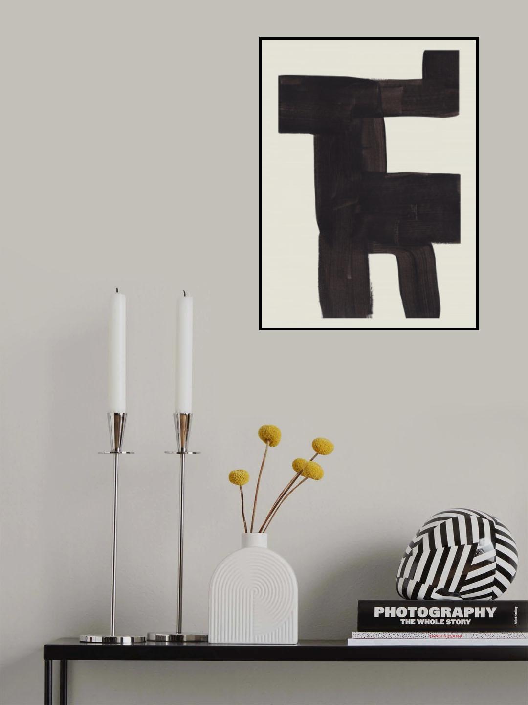 Ink Motif 40 Poster och Canvastavla