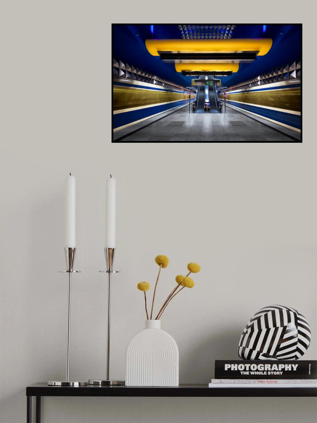 Munich Underground Poster och Canvastavla
