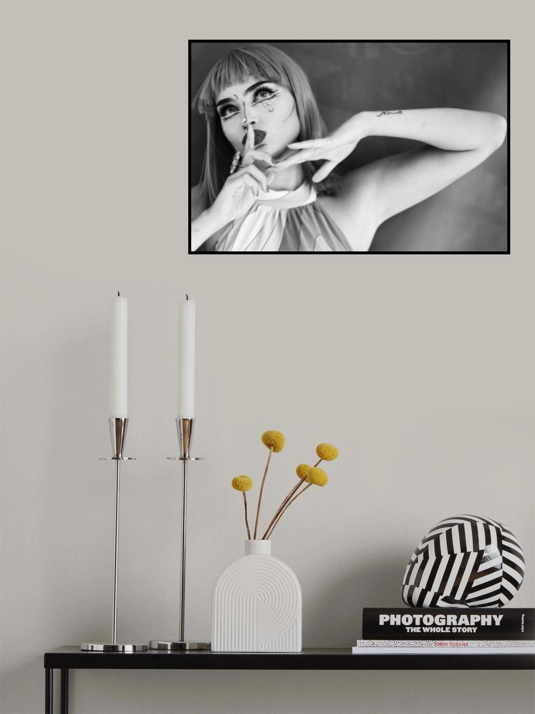 Pop Art Girl #2 Poster och Canvastavla