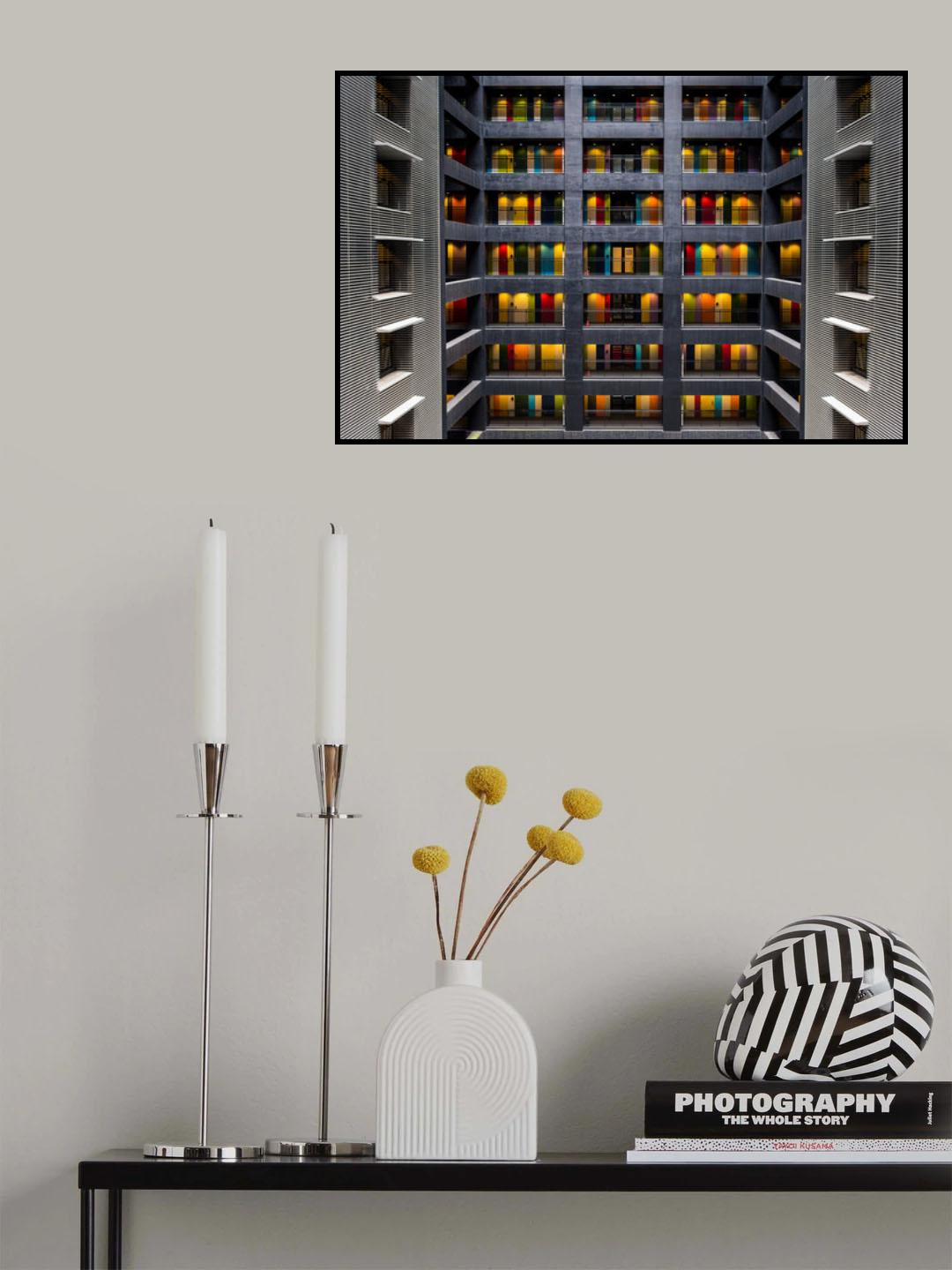 The colored doors Poster och Canvastavla